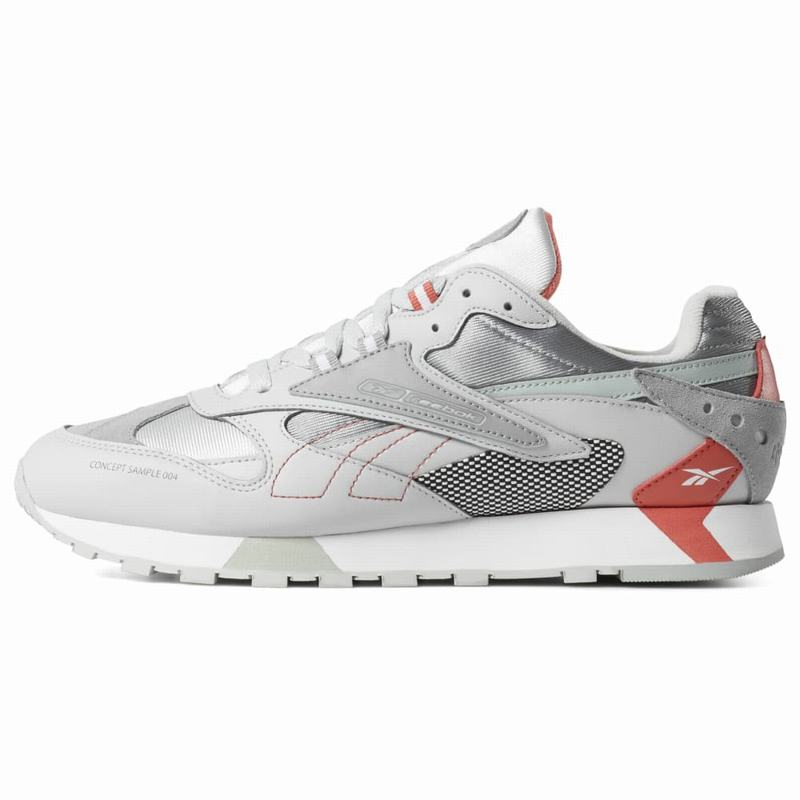 Tenisi Reebok Classic Leather Ati 90s Barbati Gri/Roz Romania DI7972MH